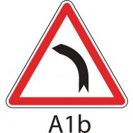 Panneau de signalisation de danger - A1b - Virage à gauche