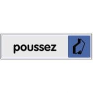 Panneau de signalisation en plexiglas - Poussez