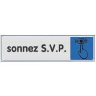 Panneau de signalisation en plexiglas - Sonnez SVP
