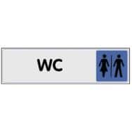 Panneau de signalisation en plexiglas - WC