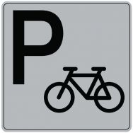 Panneau d’information standardisé ISO 7001 'parking à vélos'