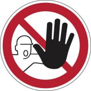 Panneau d'interdiction - Accès interdit aux personnes non-autorisées'' - Rigide''