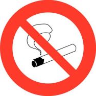 Panneau d'interdiction - ''Défense de fumer'' - Adhésif