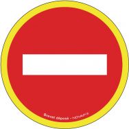 Panneau d'interdiction haute visibilité - Sens interdit - Rigide - Novap