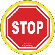 Panneau d'interdiction haute visibilité - Stop - Rigide - Novap