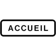Panneau directionnel grande hauteur standard - Accueil - Longueur 800 mm