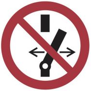 Panneau interdiction - Ne pas modifier état interrupteur - Aluminium