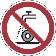 Panneau interdiction - Ne pas utiliser en phase humide - Aluminium ROND