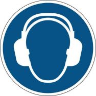 Panneau obligation rond - Protection auditive obligatoire - Rigide