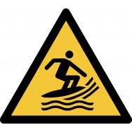 Panneau pictogramme Zone De Surf