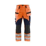 Pantalon multinormes inhérent Orange fluo et Marine D112