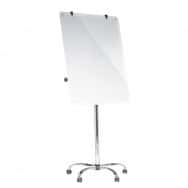 Paperboard mobile en verre Blanc Longueur: 100 cm, Largeur: 70 cm