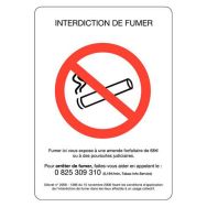 Pictogramme Interdiction de fumer adhésif - A5