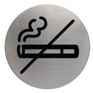 Plaque signalétique acier interdit de fumer