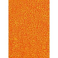 Pochette 20 feuilles 30x40 cm couleur Jaune orange - Décopatch