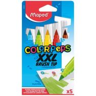 Pochette 5 feutres jumbo XXL brush Color’Peps MAPED.