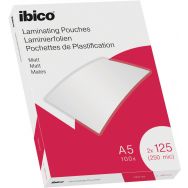 Pochettes  plastification A5- 2 x 100µ -  mates -  Ibico
