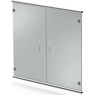 Porte en verre de sécurité 2 étagères pour armoire-Artline