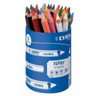 Pot 36 crayons couleur 12 cm Ferby lyra Ø mine 6,25 mm