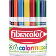 Pot 36 feutres à colorier Color Maxi pointe 3 mm