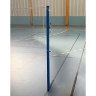 Poteau de badminton 40 x 40 acier pour entrainement à sceller central
