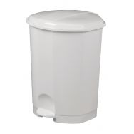 Poubelle à pédale plastique pour sanitaire Prima - 30 L Blanc