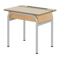 Table scolaire pupitre lutrin 70x50cm MDF strat. Ch.vernis - Mobidecor