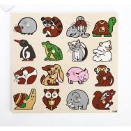Puzzle boutons animaux