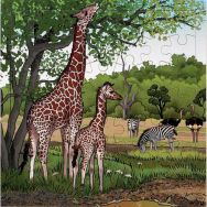 Puzzle girafes - 49 pièces