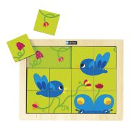 Puzzle magique - oiseau - papillon