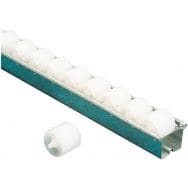 Rail à galets plastique - charge légère - Longueur 2000 mm - Bito