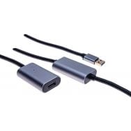 Rallonge amplifiée aluminium USB 3.0 -10M ACTIF jusqu'à 30M