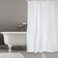 Rideau de douche polyester 180x200cm blanc