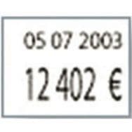 Rouleau 1750 étiquettes pour étiqueteuse 2 lignes - Lot de 8