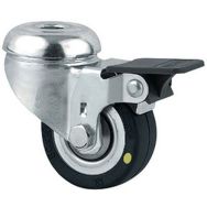 Roulette pivotante Agila simple frein de roue trou de fixation - TENTE