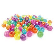 Sachet 1000 perles cassis multicolores pailletées. diam : 4 mm