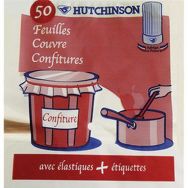 Sachet de 50 feuilles Couvre confitures - Hutchinson