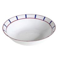 Saladier 26 cm Bleu et Rouge - Porcelaine Basque - EVRARD