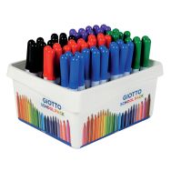 Schoolpack 60 feutres Robercolor Giotto pointe ogive moyenne Ø 4 mm