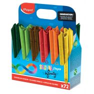 Schoolpack 72 crayons de couleurs SCHOOL'PEPS INFINITY