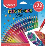 Schoolpack 72 crayons de crayons couleurs assorties