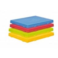 Set 4 bases pour jeu de construction blocs à picots