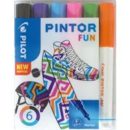Set 6 marqueurs Pintor pointe fine couleurs funs