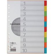 Set de 12 Carton-registre, format A4, 10 pièces, 5 couleurs