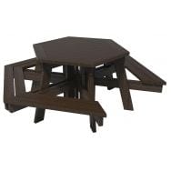 Table-bancs Gala PMR 1 fauteuil plastique recyclé Espace Urbain