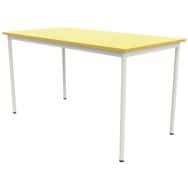 Table 4 pieds droits 160 x 80 cm stratifié ABS