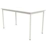 Table 4 pieds droits 200 x 80 cm stratifié ABS