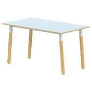 Table 4 pieds inclinés métal/bois 160 x 80 cm stratifié ABS