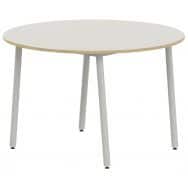 Table 4 pieds inclinés ronde Ø 120 cm stratifié ABS