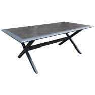 Table CERAM 194 x 104 cm céramique/alu - graphite